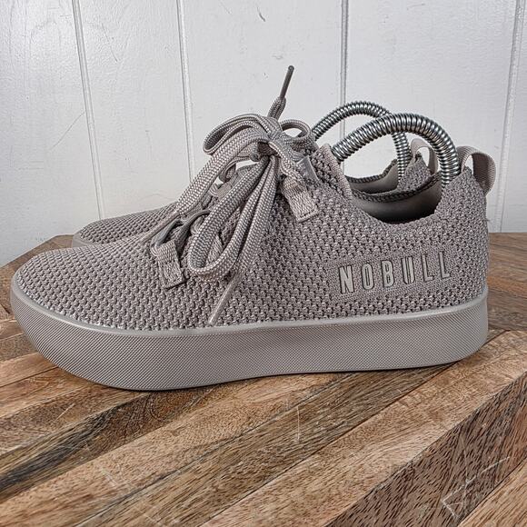 No Bull Trainers Gray Recs Knit Classic Lifting Gym Men Size 6 Women Size 7.5 - Picture 4 of 10